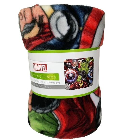 Marvel Avengers Fleece Blanket -E - Picture 1 of 3